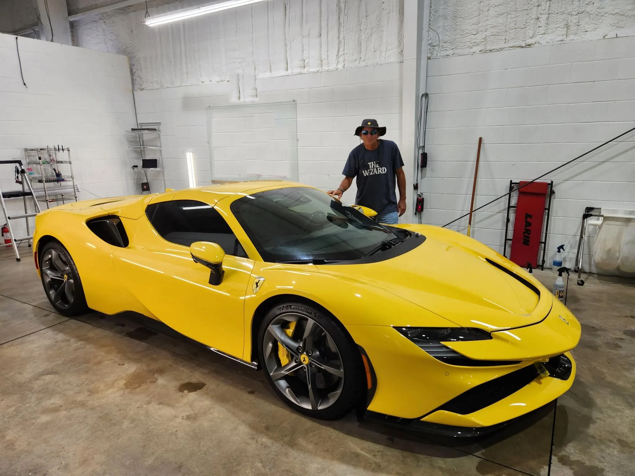 The Window Wizard with exotic car window tint